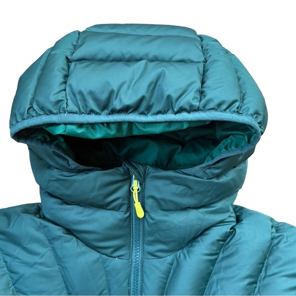 LL Bean Women’s Bean’s Down Hooded Jacket in Dark Pine - Picture 8 of 10